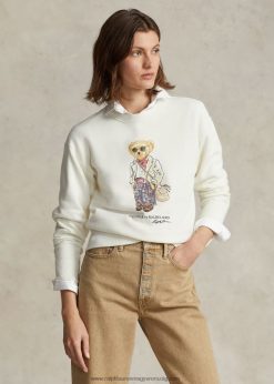 polo bear gyapjú, crewneck pulóver 2680483192 nők Ralph Lauren nevis
