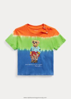 polo bear nyakkendős pamut dzsörzé póló 2680488249 baba Ralph Lauren zafír csillag multi
