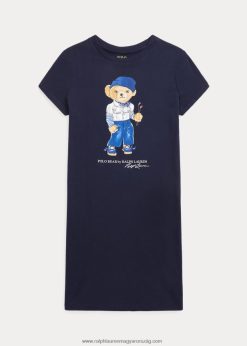 polo bear pamut dzsörzé pólóruha 26804810003 gyerekek Ralph Lauren vadásztengerészet