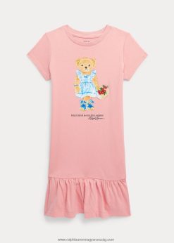 polo bear pamut dzsörzé pólóruha 2680486805 gyerekek Ralph Lauren adirondack rózsa