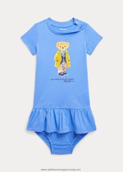 polo bear pamut dzsörzé ruha és virágzó 2680487853 baba Ralph Lauren kikötő sziget kék