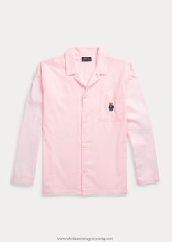 polo bear pamut oxford pizsama ing 268048914 férfiak Ralph Lauren rózsaszín oxford