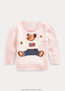 polo bear pamut pulóver 2680487990 baba Ralph Lauren akác rózsaszín