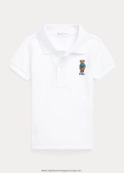 polo bear pamuthálós pólóing 2680488280 baba Ralph Lauren fehér