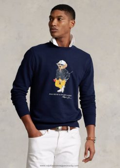 polo bear performance gyapjú pulóver 268048711 férfiak Ralph Lauren kifinomult haditengerészet