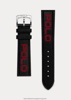 póló gumi óraszíj 2680482642 férfiak Ralph Lauren fekete/piros póló