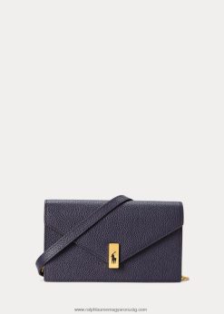 polo id bőr lánc pénztárca és táska 2680485171 nők Ralph Lauren éjféli haditengerészet
