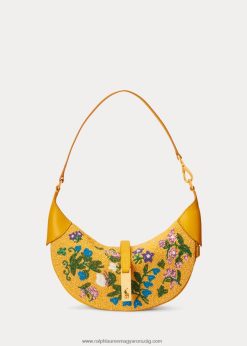 polo id virággyöngyös mini válltáska 2680485138 nők Ralph Lauren mustáros multi