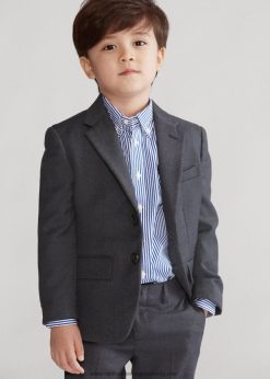 póló könnyű gyapjú öltöny 2680486446 gyerekek Ralph Lauren szürke