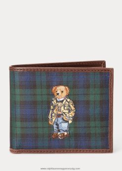 póló mackó nyakkendő-selyem billfold pénztárca 2680488782 férfiak Ralph Lauren