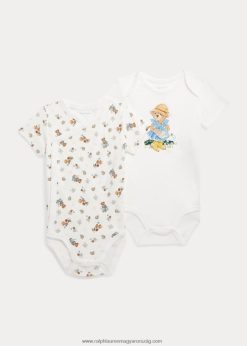 póló mackó pamut body 2 db 2680487702 baba Ralph Lauren lány kerti medve