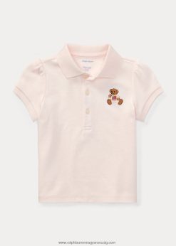 póló mackó puha pamut póló 2680487893 baba Ralph Lauren finom rózsaszín