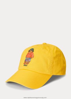 póló mackó twill golyós sapka 2680482443 férfiak Ralph Lauren sárgaúszójú