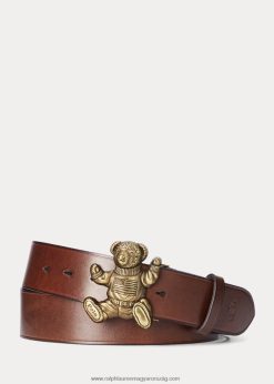 póló medve bőr öv 2680482565 férfiak Ralph Lauren barna