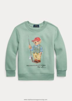 póló medve gyapjú pulóver 2680485739 gyerekek Ralph Lauren kifakult menta
