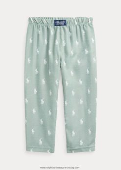 póló póni twill alvónadrág 2680486393 gyerekek Ralph Lauren kifakult menta