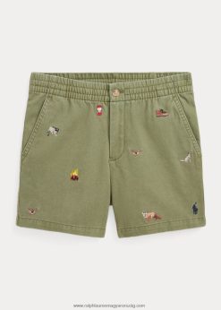 polo prepster pamut chino rövid 2680486145 gyerekek Ralph Lauren sötét zsálya