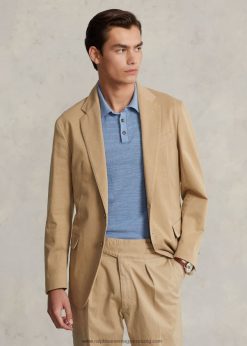 póló puha sztreccs chino öltöny kabát 2680488588 férfiak Ralph Lauren tengerparti bézs