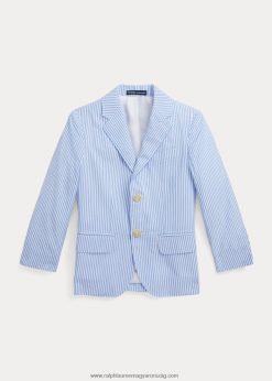 póló seersucker öltöny kabát 2680485827 gyerekek Ralph Lauren kék fehér