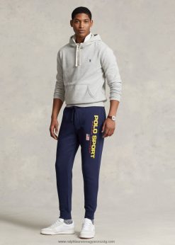 póló sport gyapjú jogger nadrág 268048702 egynemű Ralph Lauren tengerjáró haditengerészet