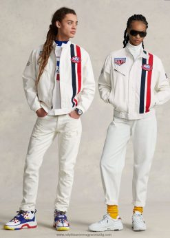 póló sport kabát 2680483411 egynemű Ralph Lauren fedélzetmosó fehér
