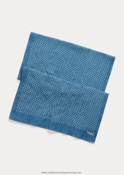 pöttyös pamut sál 2680482465 férfiak Ralph Lauren indigó pont