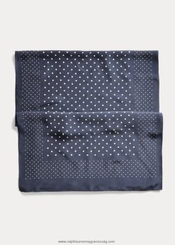 pöttyös sál 2680488906 férfiak Ralph Lauren sötétkék/krém