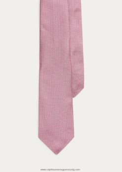 pöttyös selyemnyakkendő 2680482278 férfiak Ralph Lauren rózsaszín/fehér