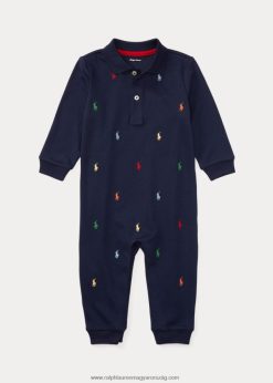 puha pamut póló kezeslábas 2680487707 baba Ralph Lauren kifinomult haditengerészet