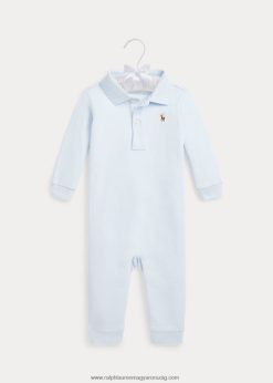 puha pamut póló kezeslábas 2680487739 baba Ralph Lauren berill kék