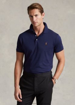 puha pamut póló-mindenhez passzol 268048188 férfiak Ralph Lauren kifinomult haditengerészet