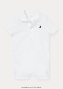 puha pamut polo shortall 2680487657 baba Ralph Lauren fehér