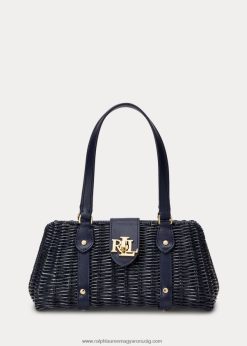 rattan közepes lilly táska 2680485404 nők Ralph Lauren kifinomult haditengerészet