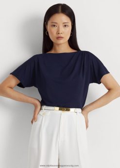 redős sztreccs trikó póló 2680483946 nők Ralph Lauren kifinomult haditengerészet