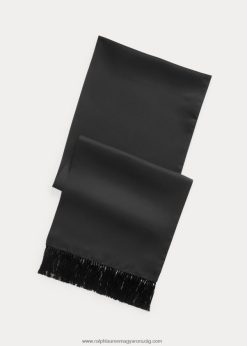 rojtos selyem twill sál 2680489021 férfiak Ralph Lauren fekete