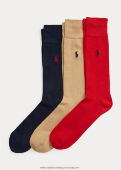 ruha nadrágzokni 3 db 2680482329 férfiak Ralph Lauren sötétkék/piros