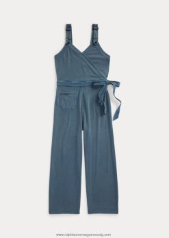 ruhafestett jersey jumpsuit 2680483663 nők Ralph Lauren palakék
