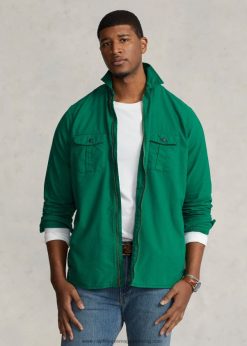 ruhára festett oxford overshirt 2680481348 férfiak Ralph Lauren elsődleges zöld