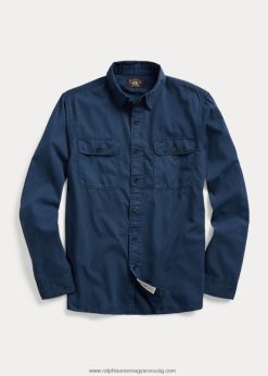 ruhára festett twill munkaing 2680481770 férfiak Ralph Lauren haditengerészet