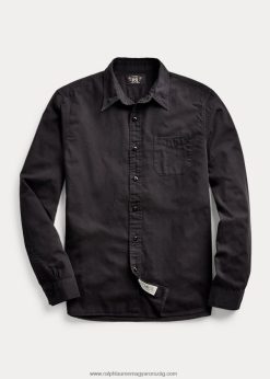 ruhára festett twill munkaing 2680488695 férfiak Ralph Lauren fekete