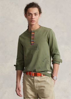 sablonos jersey henley ing 2680488479 férfiak Ralph Lauren kerti ösvény