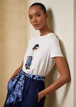 sarong polo bear pamut póló 2680489323 nők Ralph Lauren fehér