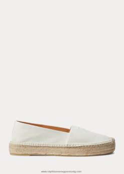 saunders kecske-velúr espadrille 2680489674 nők Ralph Lauren lux krém