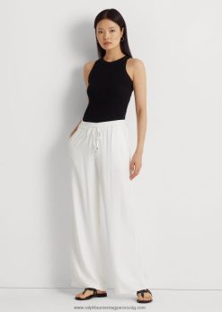 sávoly széles szárú nadrág 2680484325 nők Ralph Lauren fehér