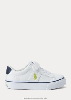 sayer pamutvászon ps tornacipő 2680486347 gyerekek Ralph Lauren fehér