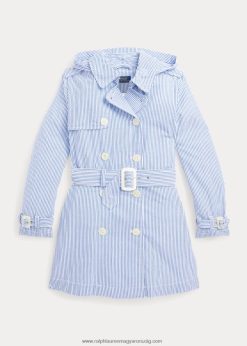 seersucker kapucnis trencskabát 2680487527 gyerekek Ralph Lauren kék fehér