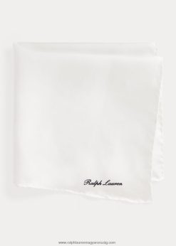 selyem zseb négyzet 2680482663 férfiak Ralph Lauren fehér