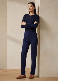 simone szűz gyapjú nadrág 2680483588 nők Ralph Lauren haditengerészet