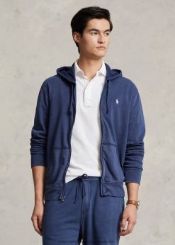 spa frottír teljes cipzáras kapucnis pulcsi 268048956 férfiak Ralph Lauren newporti haditengerészet
