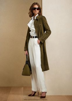 stamford redős vászonnadrág 2680483573 nők Ralph Lauren kerámia fehér